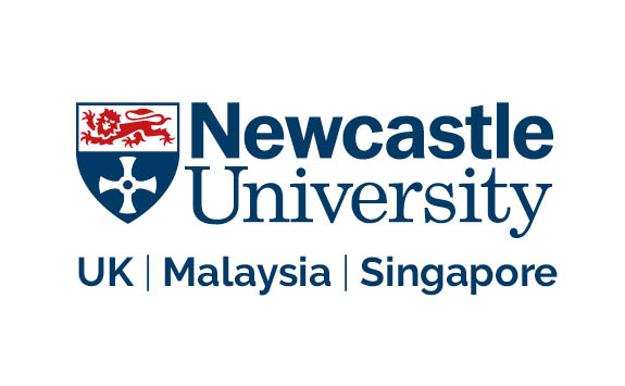 Newcastle University logo variation featuring all three global campuses.